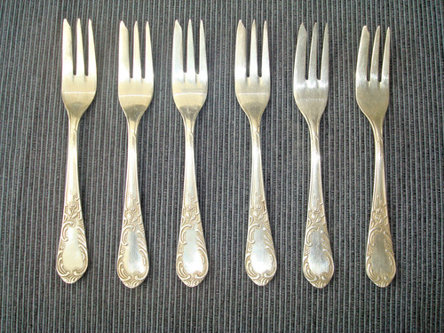 Kuchengabeln 100er silber - kuchengabeln,,