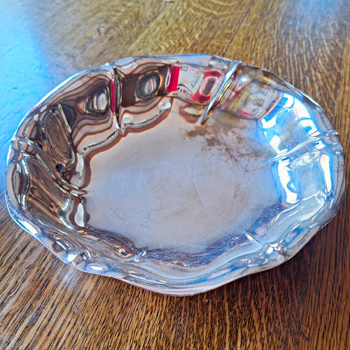 Versilberte schale mit - versilberte,