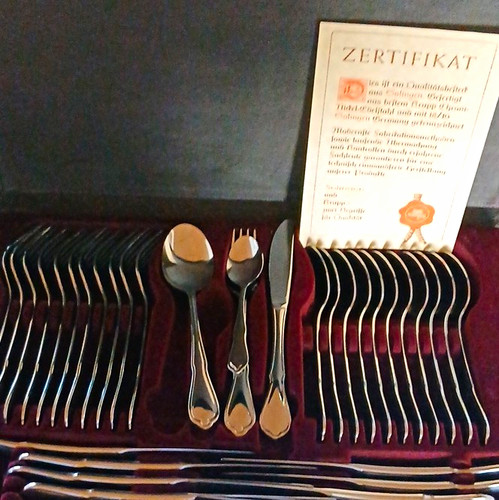 Versilbertes besteckset aus - besteckset,
