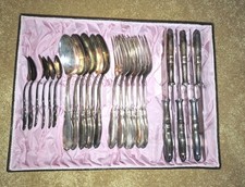 Versilbertes Besteck für 6