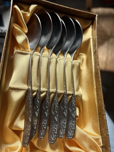 Versilberte löffel 6er set - versilberte,