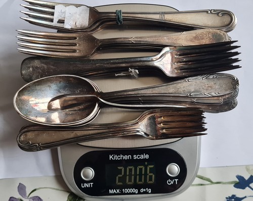 Altes besteck versilbert - altes,