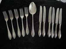 12-teiliges versilbertes