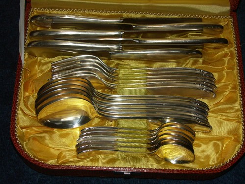 Silberbesteck teilig 90er - silberbesteck, 24-teilig
