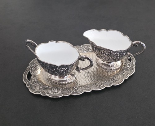 Vintage versilberte zucker - vintage,