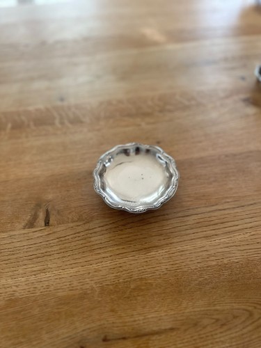 Versilbertes schälchen mit - schälchen, 3