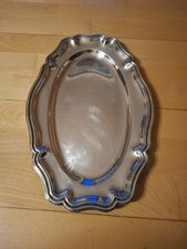  versilbertes Tablett,oval