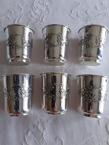 Versilberte becher vintage - 6,