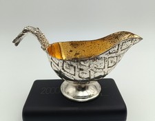 Versilberte Saucenschale mit