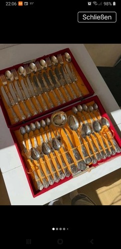 Antikes versilbertes besteck - antikes,